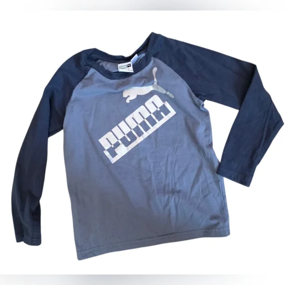 🐅 Puma Kids Blue Track Set Sz 4t - Picture 2 of 6